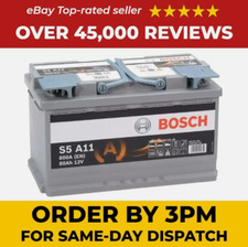 Bosch S5A11 AGM 115 Car Battery 12V Start Stop 5 Yr Warranty Type 115
