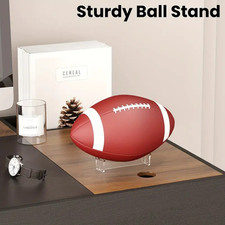 American Football Stand Holder Clear Ball Acrylic Display UK