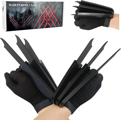 Black wolverine claws plastic - black,