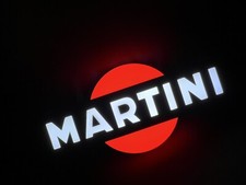 Insegna targa luminosa Martini 40cm negroni soda vermouth prosecco lighted sign