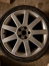 Original Audi TT 8N Mk1 18" 9 Spoke Alloy Wheel Design 8N0601025S and Tyre
