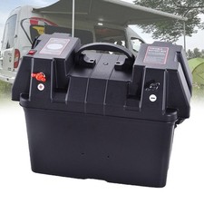 12V Large Electronics Battery Box Leisure Power with Dual USB Sockets Monitor~