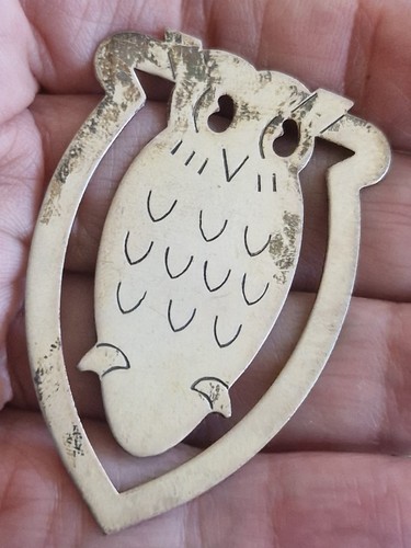 Silver owl bookmark - silver, amazing