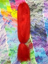 CyberloxShop Kanekalon Jumbo Braid Neon Red Hair Extensions Dreads Box Braids