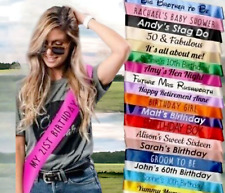 Birthday Sash | Hen Party Sashes | Personalised Sash for Any Celebration