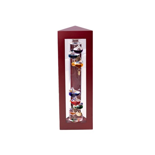 Galileo thermometer reddish - thermometer,