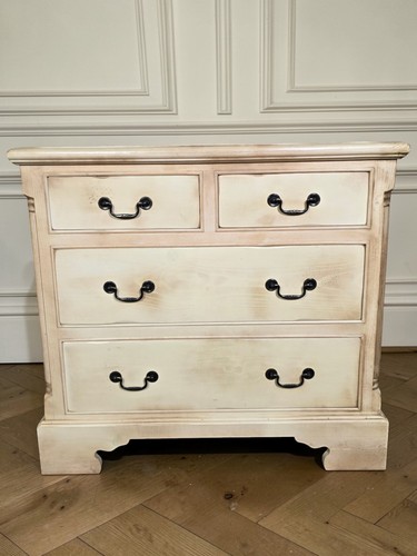 Antique style pine chest of - an,