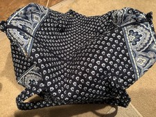 EUC! Vera Bradley Vintage Large Duffle Nantucket Navy Free Shipping!