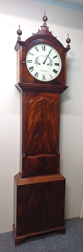 Antique mahogany eight day - mahogany,