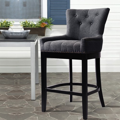 Fabric wooden breakfast bar - fabric,