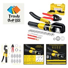 Hydraulic Crimping Tool and Cable Cutter Hydraulic Cable Lug Crimper 10  TON ...