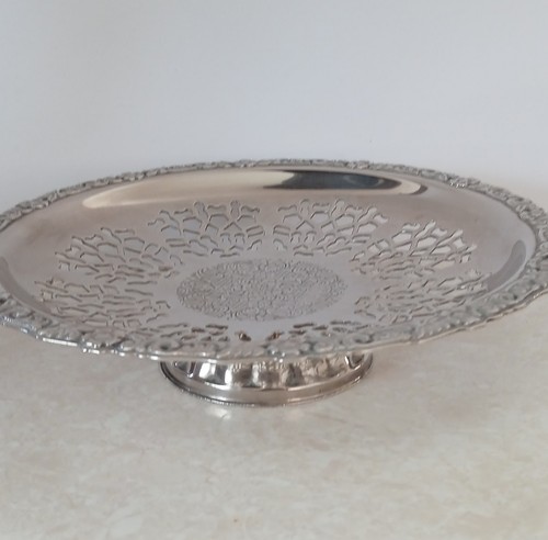 Vintage silver plated - plated, cake
