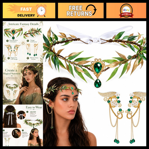 Elf ears flower crown - &, set