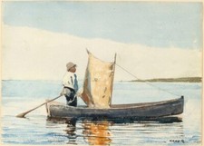 Boy in a Dory Winslow Homer