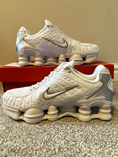 Nike shox white metallic - shox, white/metallic