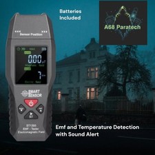 Ghost Hunting EMF Meter With Sound and Temperature. Spirit Paranormal Equipment.