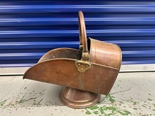 Antique Vintage Copper Coal Scuttle Coal Hod Ash ScuttleAntique Copper Coal Scut