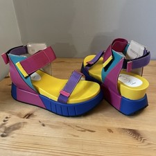 Favela Womens Summer Platform Sandals Shoes UK Size 4 Retro ( not United Nude )