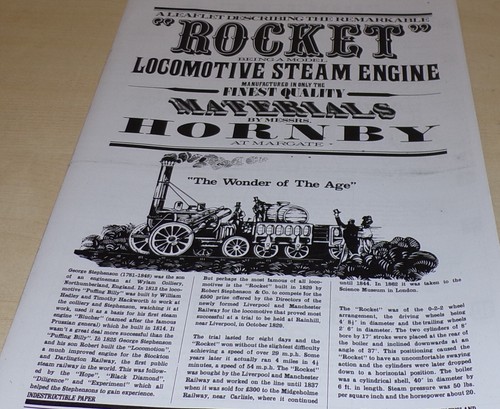 Instruction leaflet for hornby - leaflet,