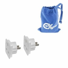 2 x UK to US USA America Plug