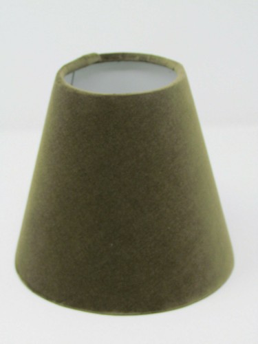 Lampshade tapered olive - lampshade, green