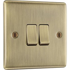 BG Antique Brass Light Switch