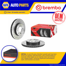 2x Brake Discs Pair Vented