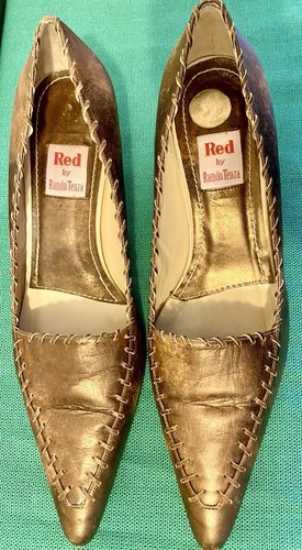 Vintage ladies leather heeled - leather,