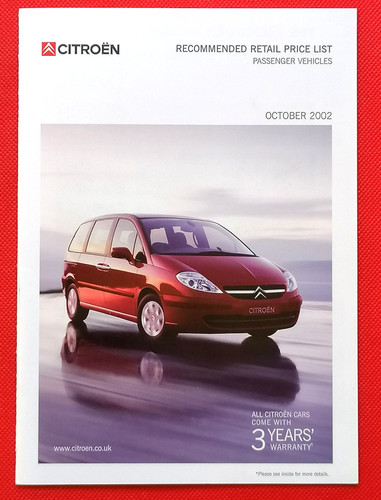 2002 citroen price list saxo - 2002,