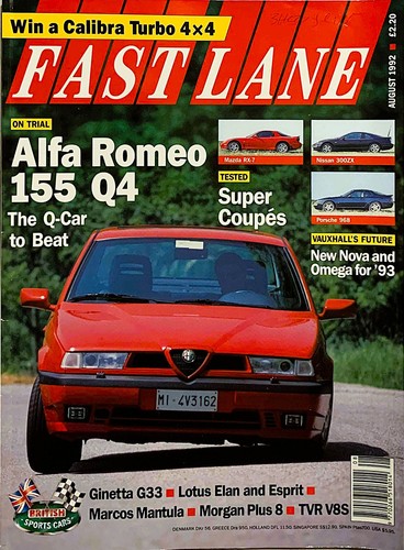Fast lane magazine aug 1992 - magazine,