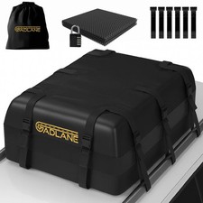 GADLANE Car Roof Bag 20 Cubic Feet Waterproof Storage Box Camping Trip Black