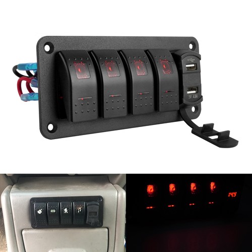 Gang rocker switch panel - rocker,
