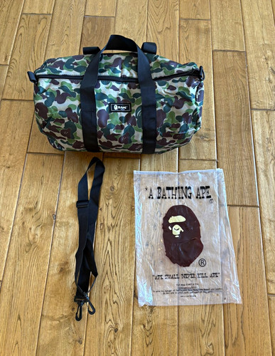 Bape camo nylon duffle holdall - bape,