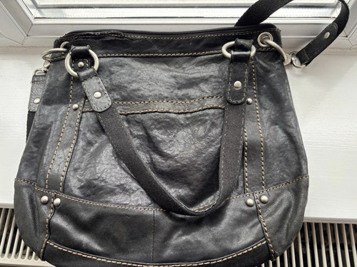 Fossil leather crossbody bag - leather,