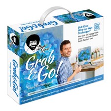 Bob Ross Grab & Go Floral Painting Kit-Happy Blue Hydrangeas - BR16472