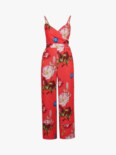 Ted baker red piiper jumpsuit - baker,