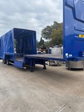 step frame low loader trailer Sliding Curtain Dropside