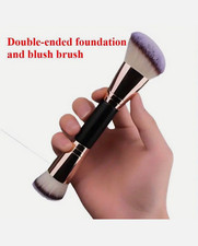 Double Ended Foundation Blush Brush Single Use for Contouring and Tanning