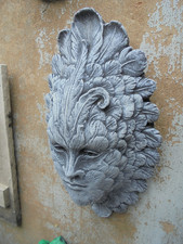 Feather Green Man wall plaque