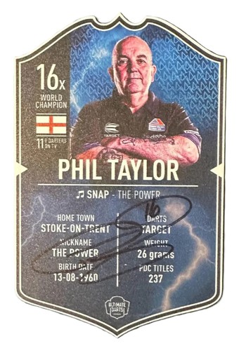 Phil taylor small signed - phil,