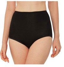 3 PAIRS LADIES BLACK 100% COTTON FULL BRIEFS KNICKERS PANTS SIZE 10-20 MAXI MAMA