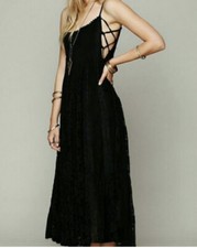 Free People One Long Net Small Dress Black NWOT (FINAL PRICE $139.99)