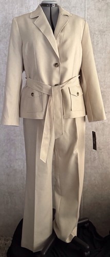 Suit nwt khaki beige womens - le,