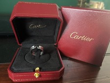 A 'C de Cartier' ring 18ct White Gold Ring Size 52 / UK M