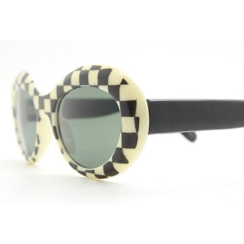 80s vintage round - , check