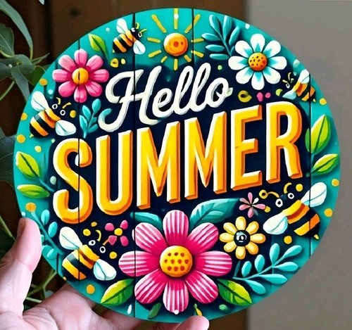 20cm hello summer - floral, bee
