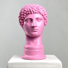 Handcrafted Hermes Bust - Pink