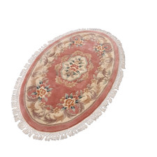 Vintage Pink Oval Chinese