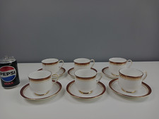 6 x Royal Albert Paragon HOLYROOD Pattern Bone China Cups and Saucers