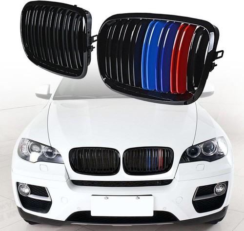 Color dual slat front kidney - color,